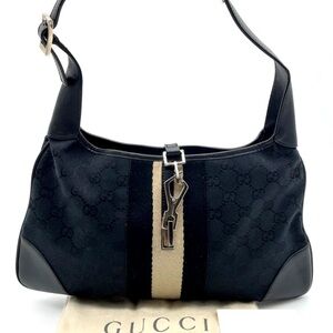 Gucci Black and Cream Shoulder Bag